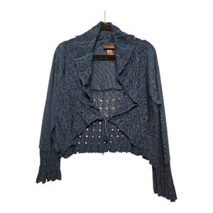 Lane Bryant. Women's Teal Knit Sweater Cardigan. Size 14/16.